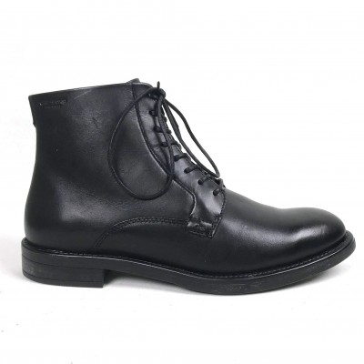 Vagabond Amina Leather Lace Ankle Boot - Black 