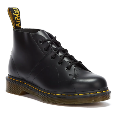 Dr Martens Church Boot - Black Smooth Leather