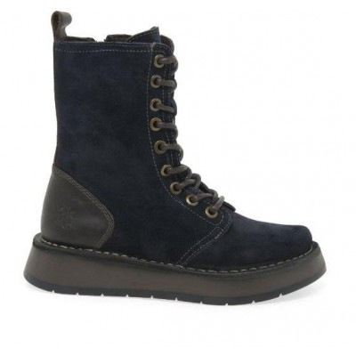 Fly London Rami Boot - Navy Suede