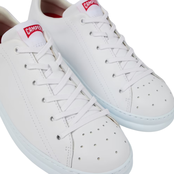 Runner Four Leather Trainer (White)
