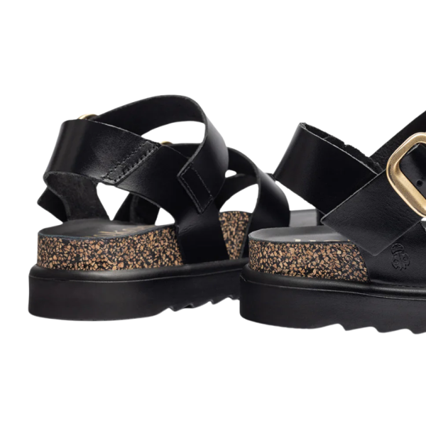 Tunez Flatform Sandal (Black)