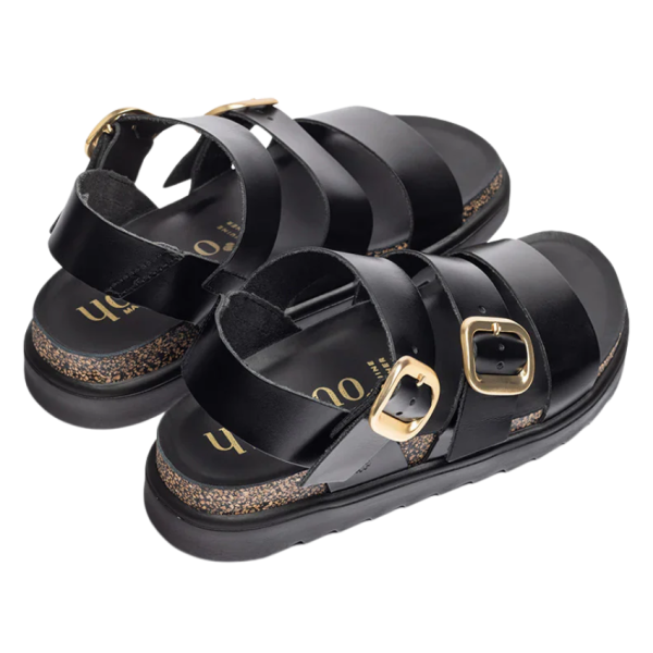 Tunez Flatform Sandal (Black)