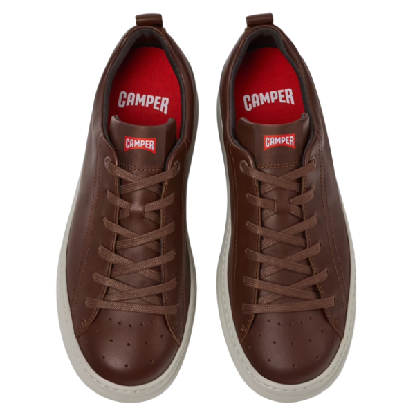 Runner Four Leather Trainer (Brown)