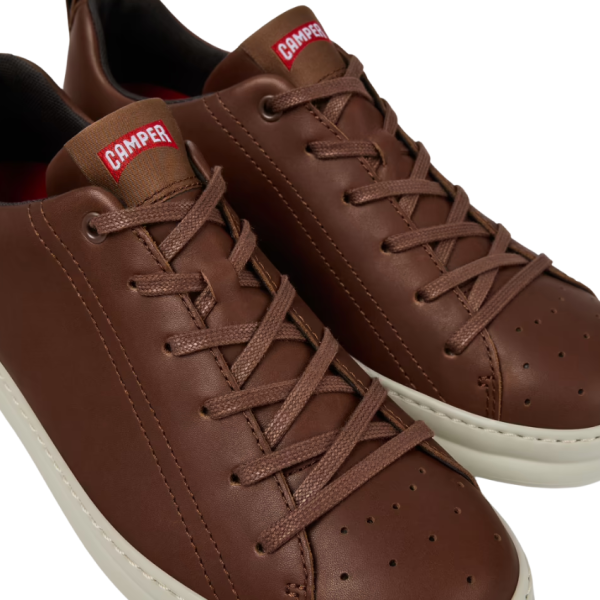 Runner Four Leather Trainer (Brown)