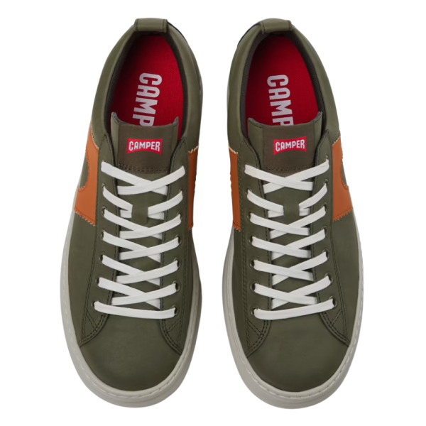 Runner Four Leather Trainer (Green)