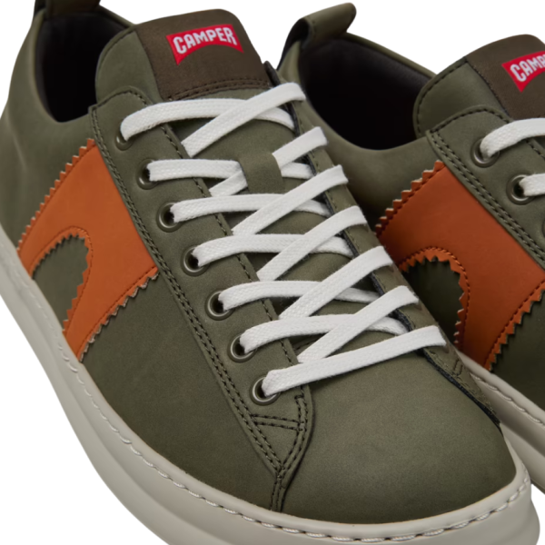 Runner Four Leather Trainer (Green)