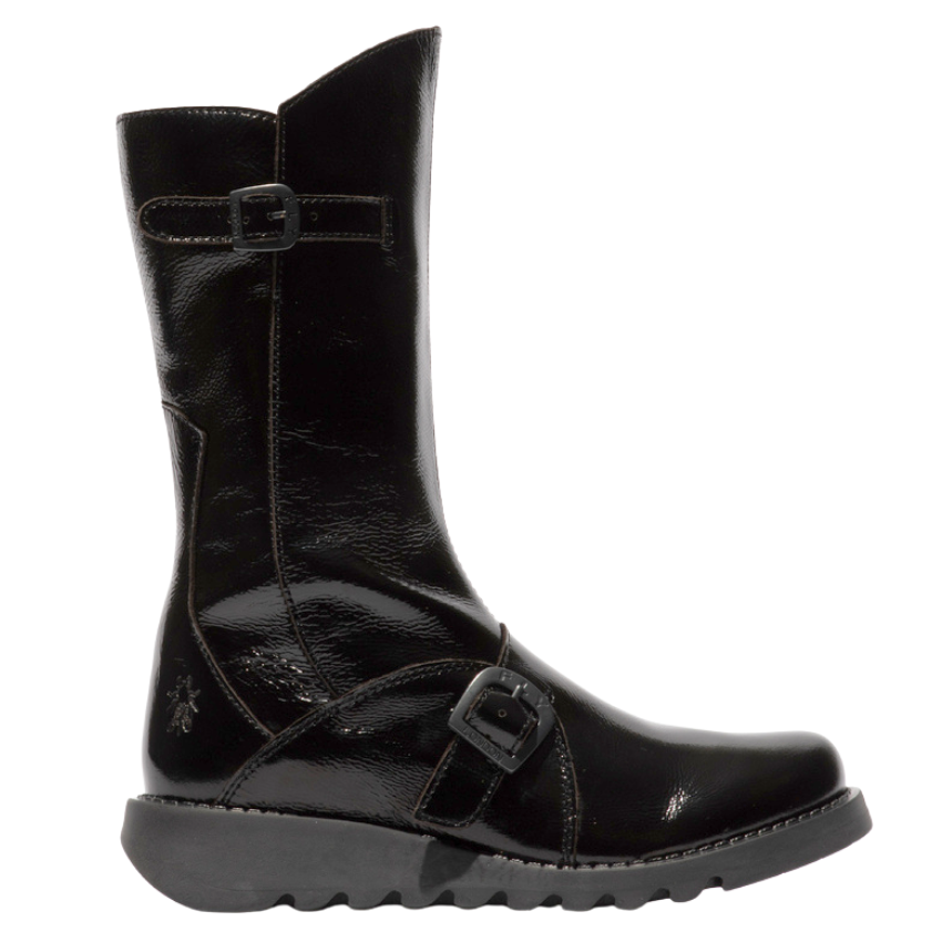 Mes II Calf Boot (Black Patent)