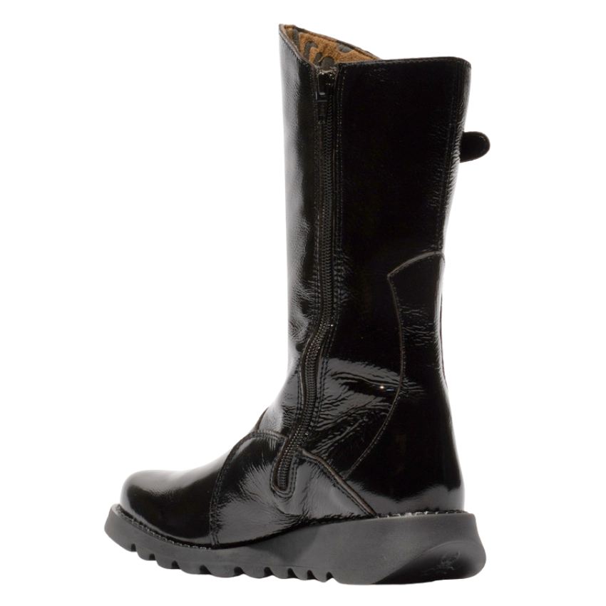 Mes II Calf Boot (Black Patent)
