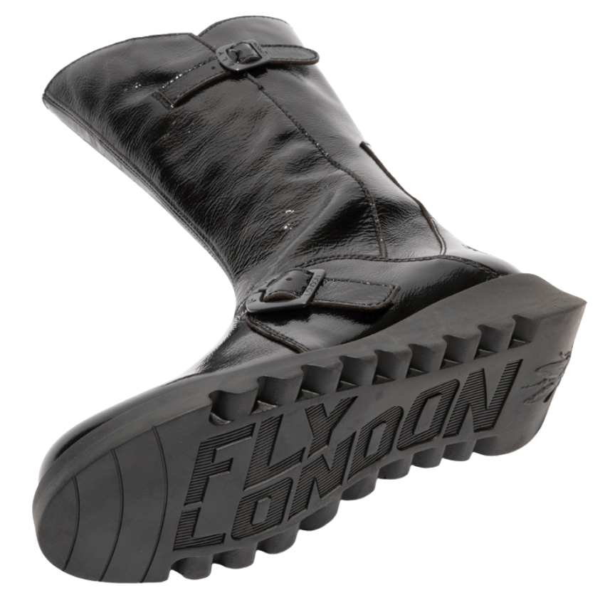 Mes II Calf Boot (Black Patent)