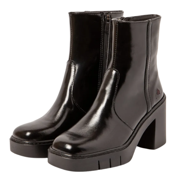 Berna 1974 Block Heel Boot (Black)