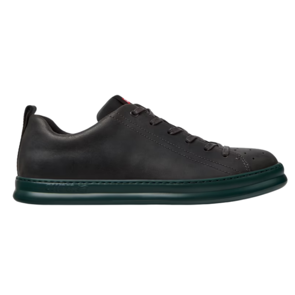 Runner Four Leather Trainer (Grey/Green)
