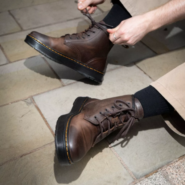 Brookline Chukka Crazy Horse Leather Boot (Brown)