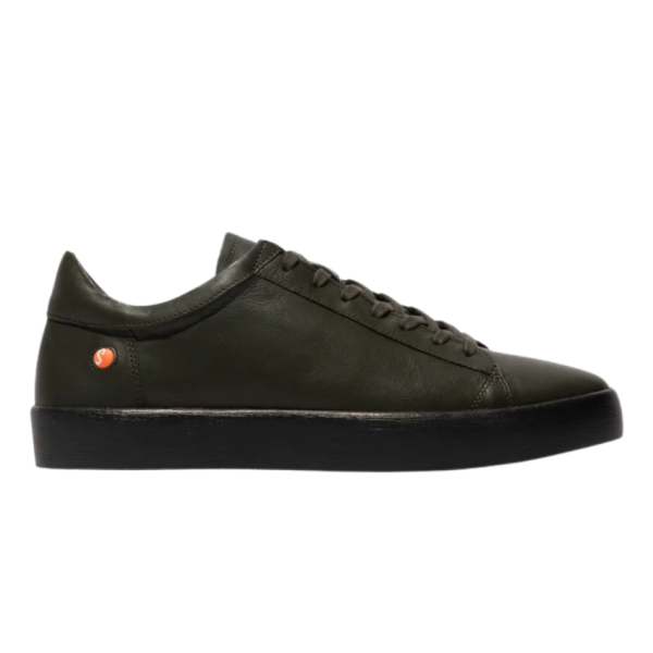 Rick Leather Lace Shoe (Dark Olive)