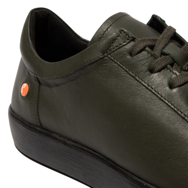 Rick Leather Lace Shoe (Dark Olive)