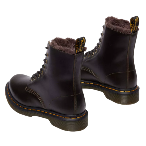 1460 Serena Faux Fur Lined Boot (Dark Taupe)
