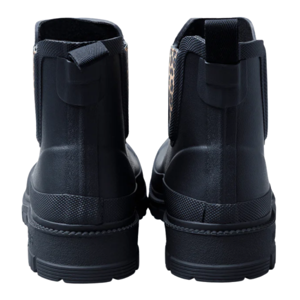 Lua Mate Ankle Welly (Black/Leopard)