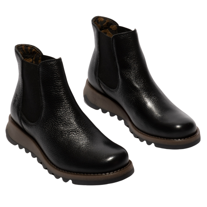 Salv Chelsea Boot (Black Grain)