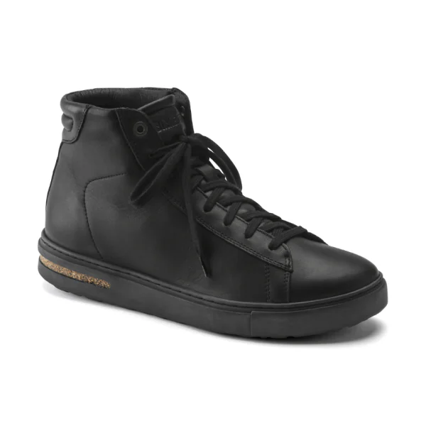Birkenstock Bend Mid Leather Trainer (Black)