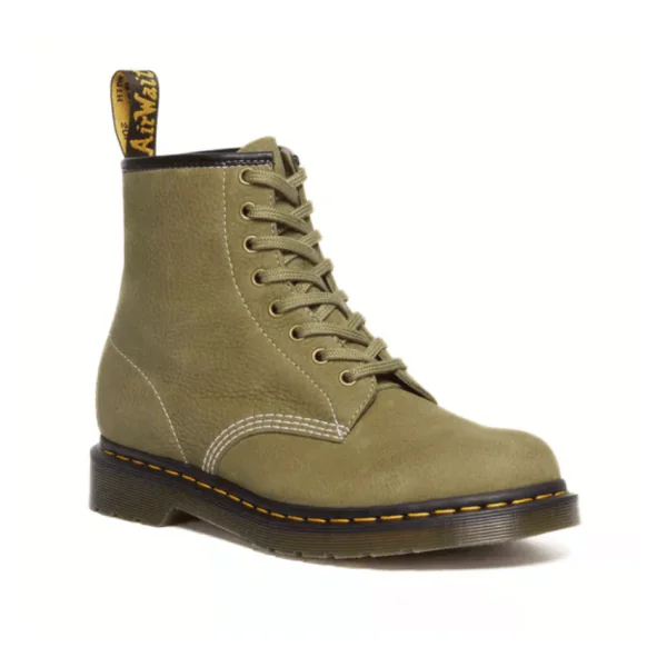 Dr Martens 1460 Nubuck Boot - Olive Green