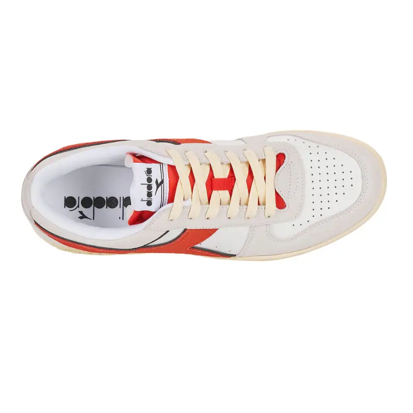 Magic Basket Lo Trainer - White/Red