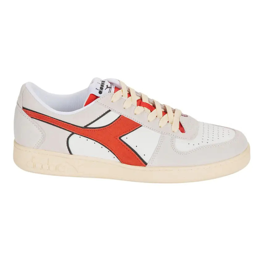 Magic Basket Lo Trainer - White/Red