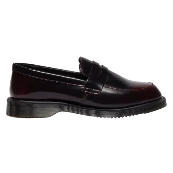dr martens temara cherry red loafer