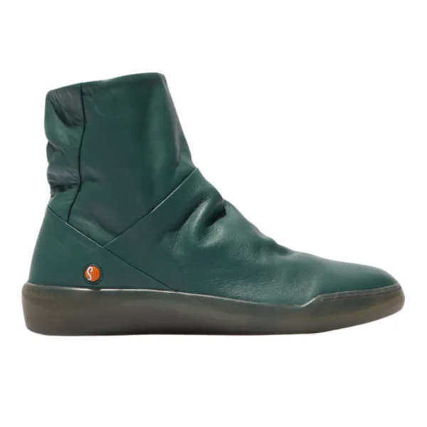 Bler Leather Zip Boot (Teal)